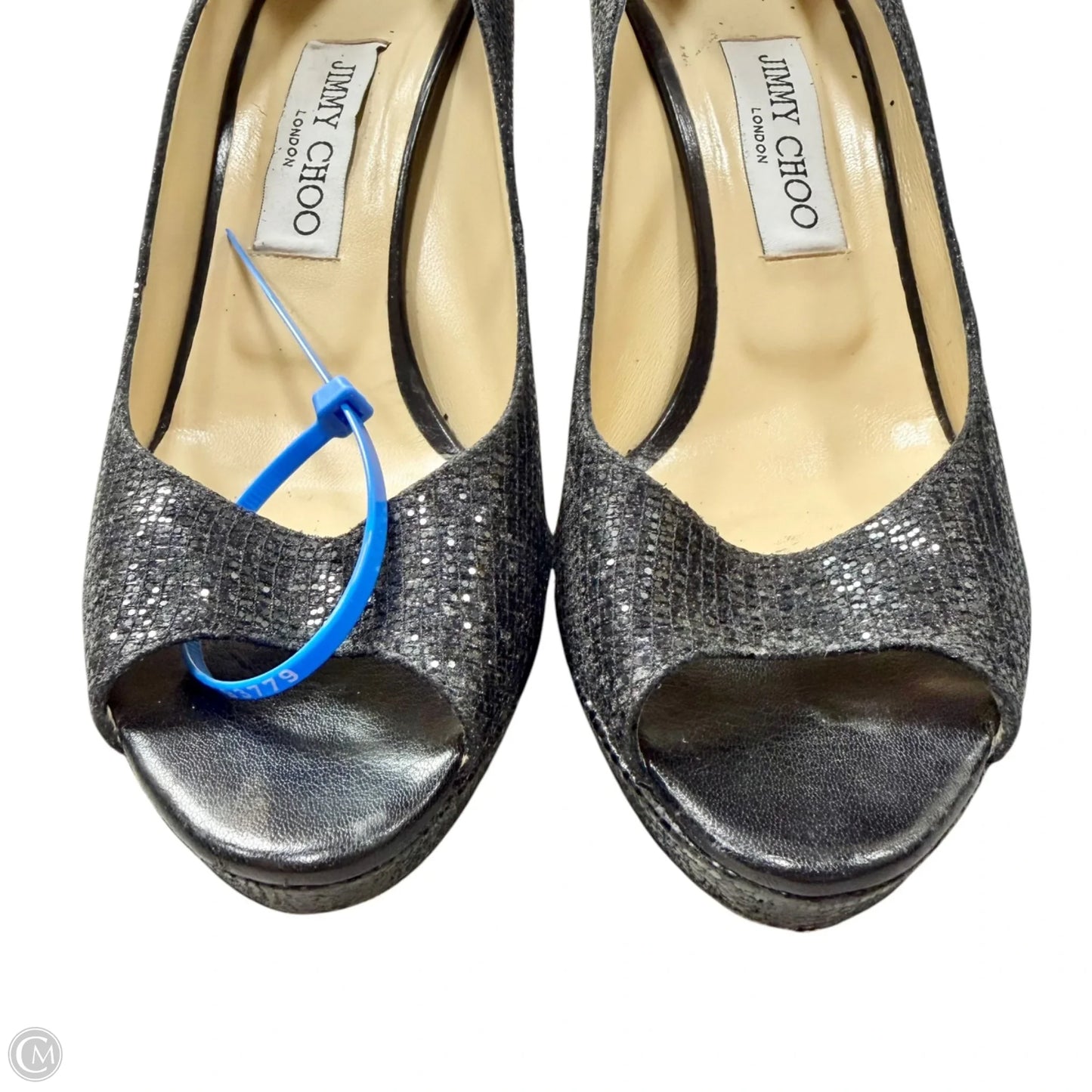 Shoes Luxury Designer By Jimmy Choo In Black, Size: 8