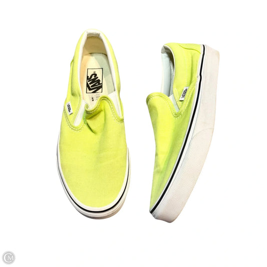 Shoes Sneakers By Vans In Green, Size: 9.5