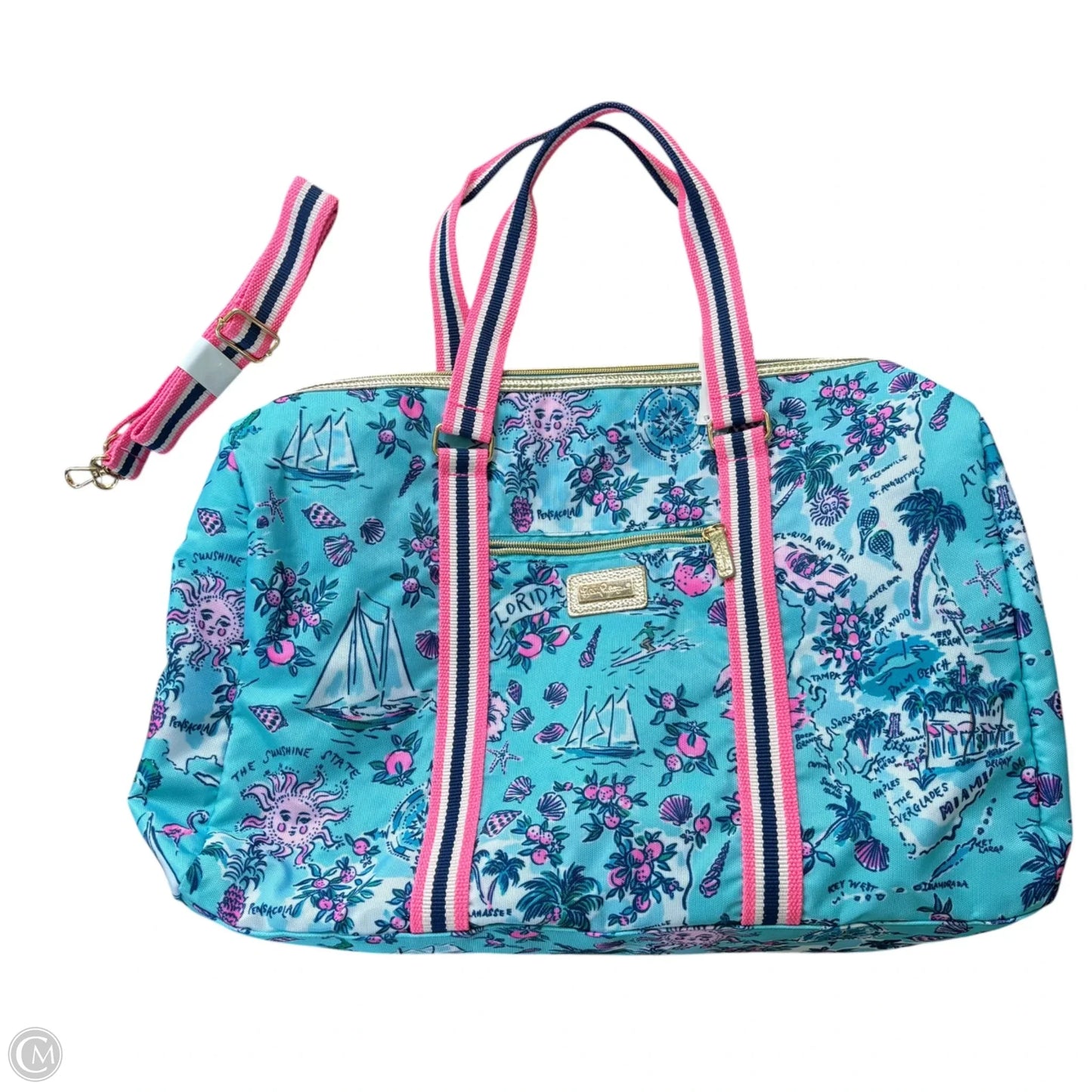 Tote Designer By Lilly Pulitzer, Size: Large
