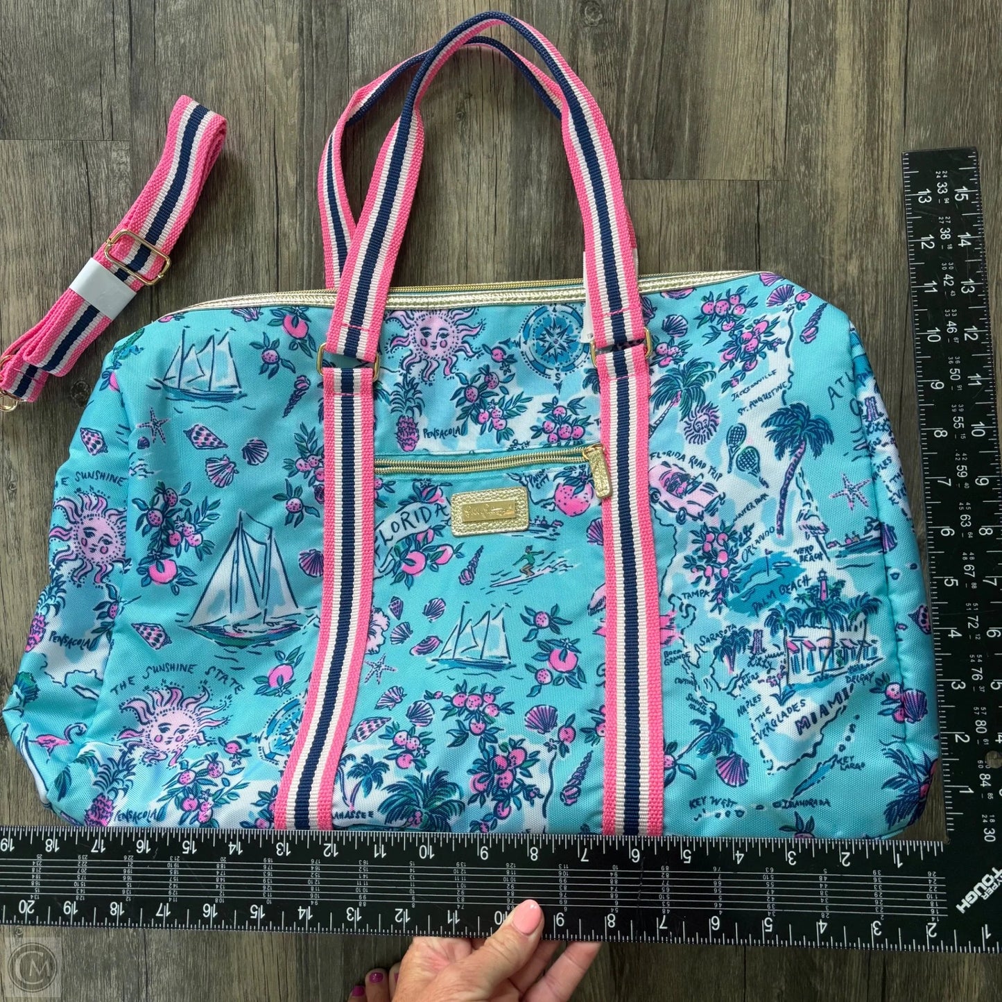 Tote Designer By Lilly Pulitzer, Size: Large