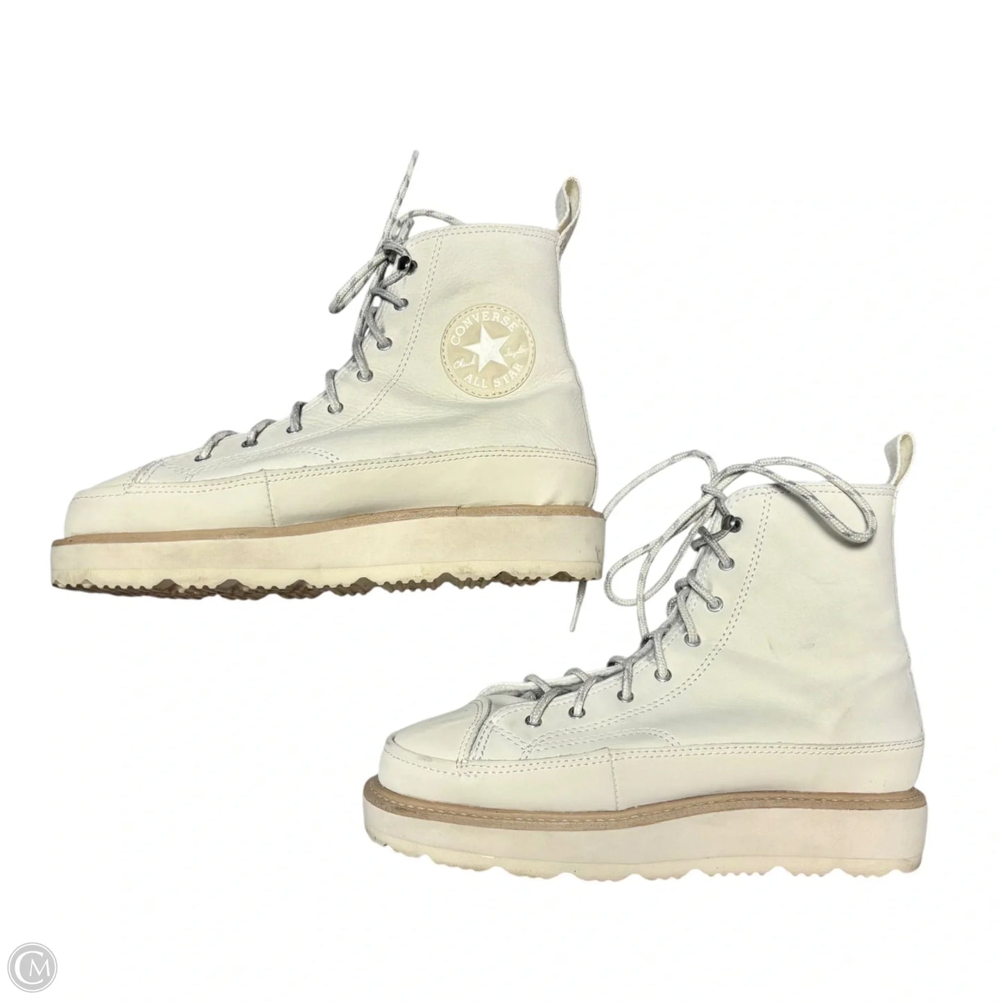 Boots Ankle Flats By Converse In Cream, Size: 7