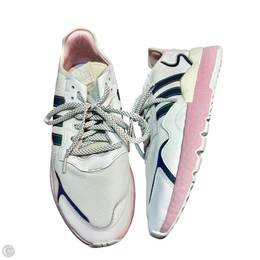 Shoes Athletic By Adidas In Pink & White, Size: 11