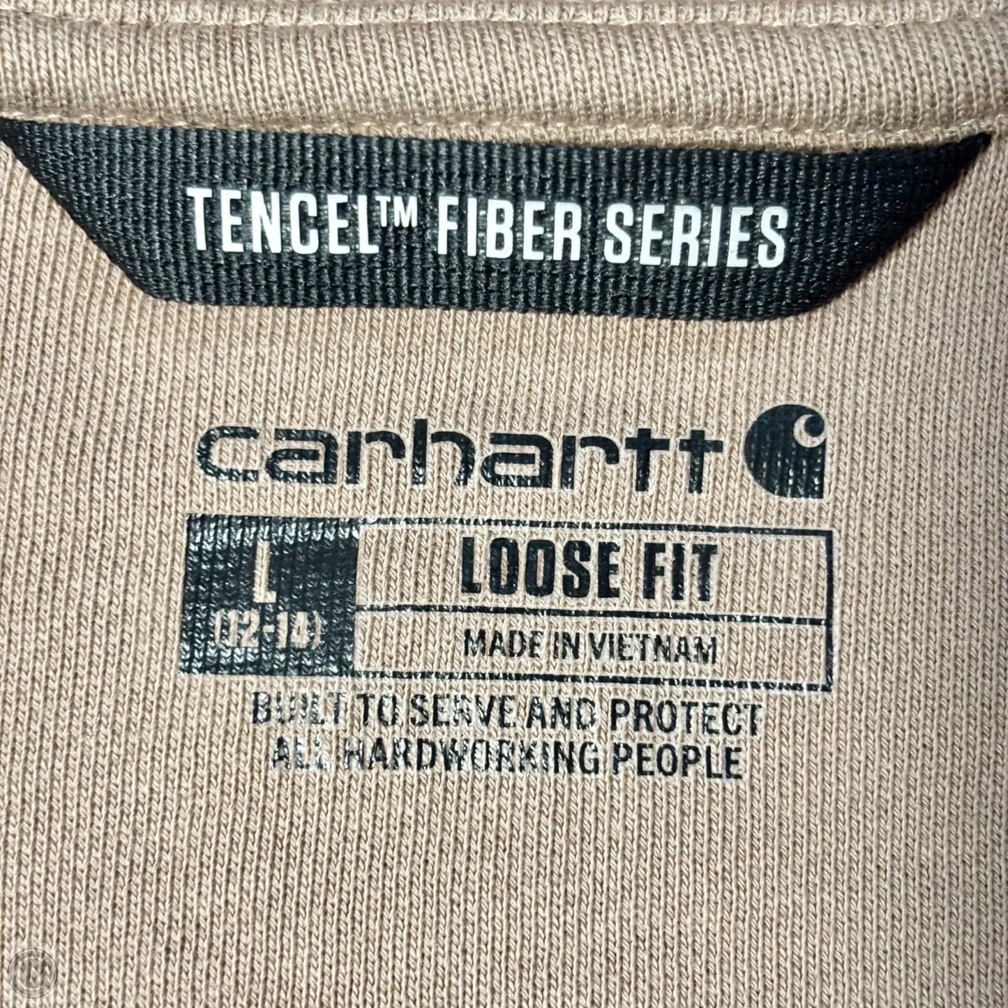 Sweatshirt Hoodie By Carhartt In Beige, Size: L