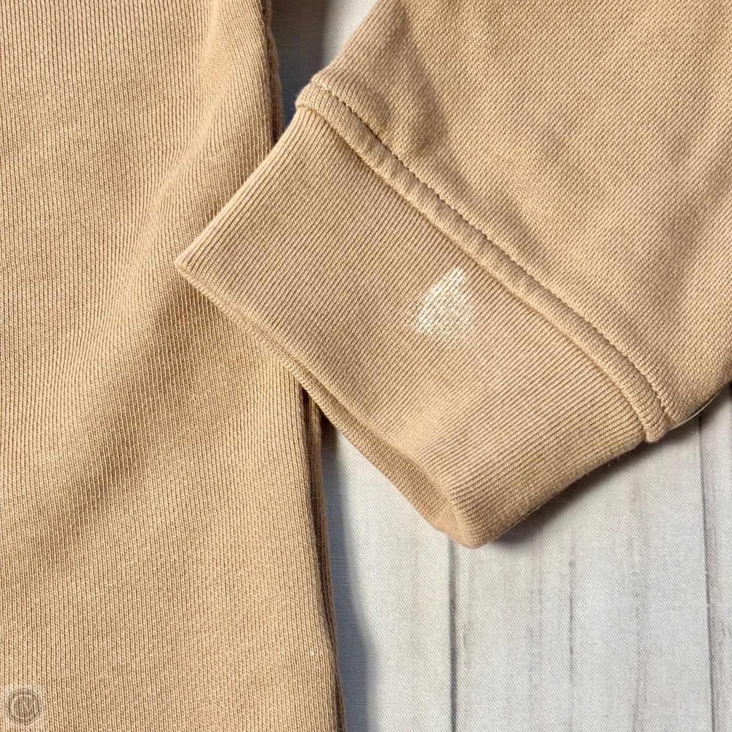 Sweatshirt Hoodie By Carhartt In Beige, Size: L