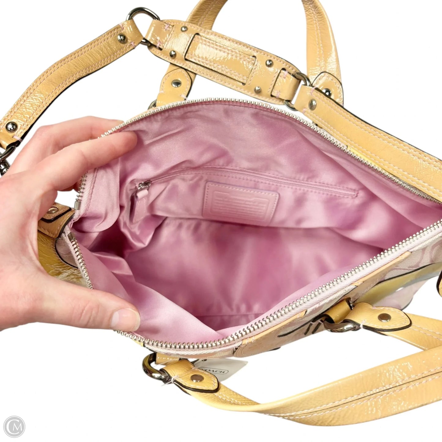 Handbag Designer By Coach, Size: Medium