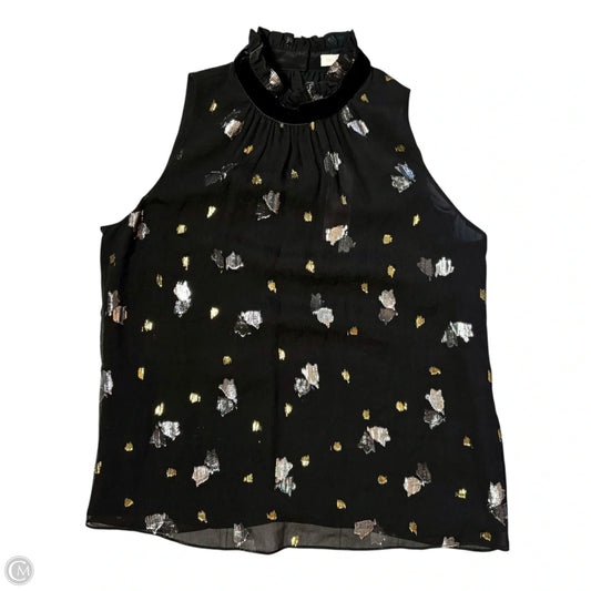Blouse Sleeveless By Rebecca Taylor In Black, Size: S
