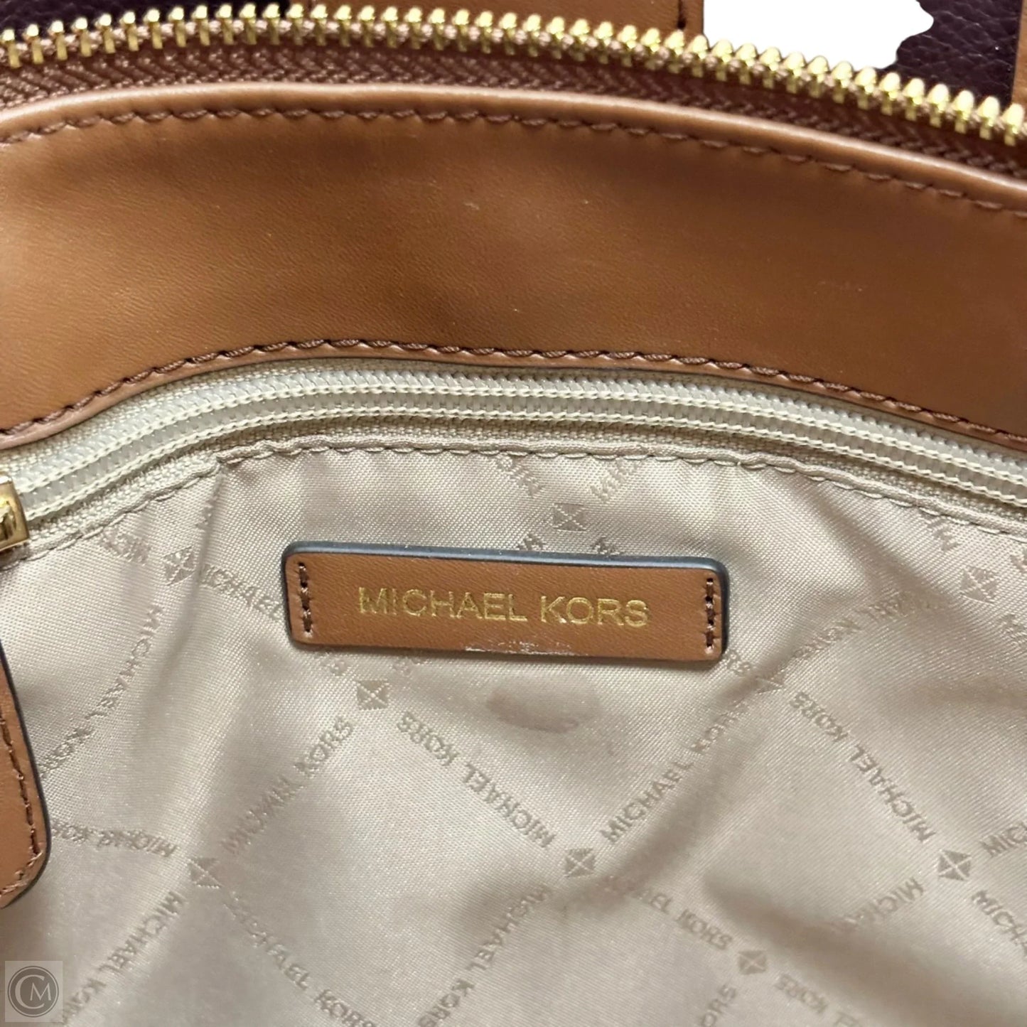Handbag Leather By Michael By Michael Kors, Size: Medium