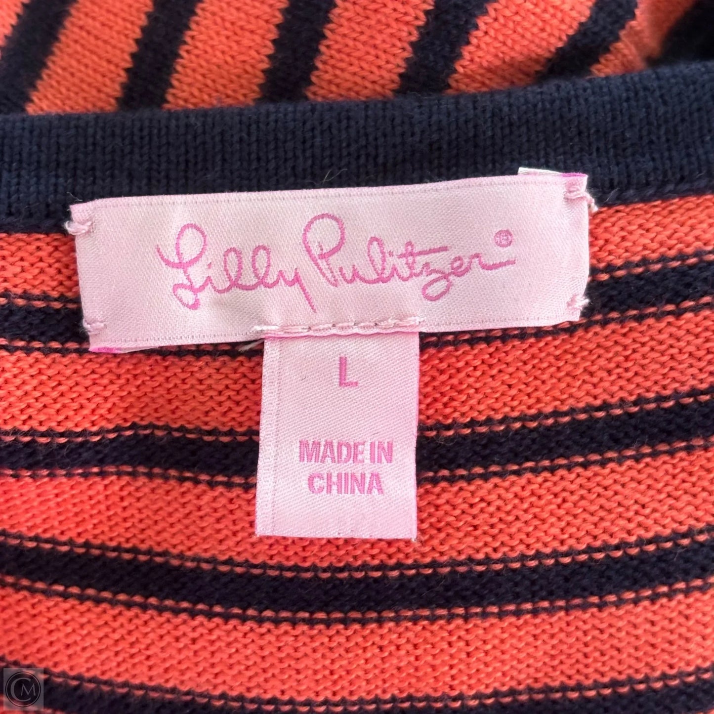 Dress Designer By Lilly Pulitzer In Striped Pattern, Size: L