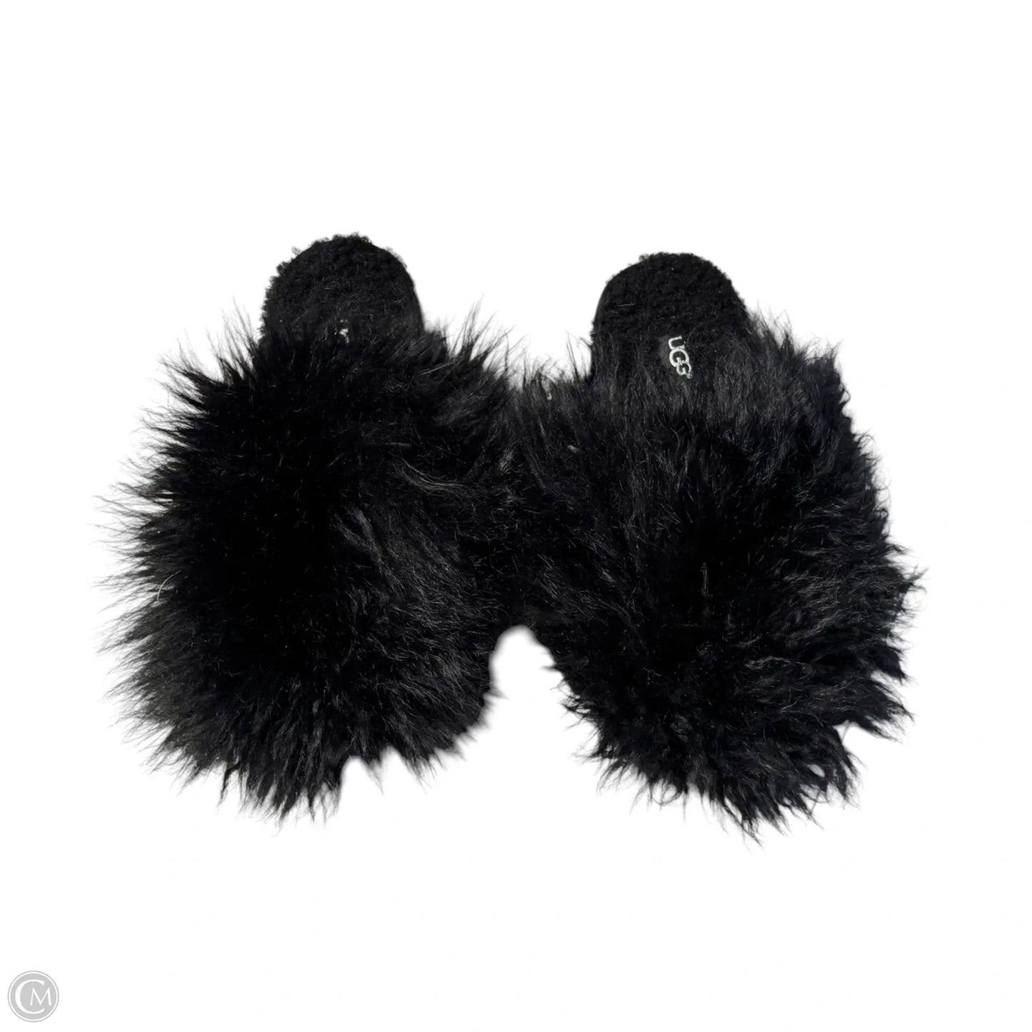 Slippers Designer By Ugg In Black, Size: 8