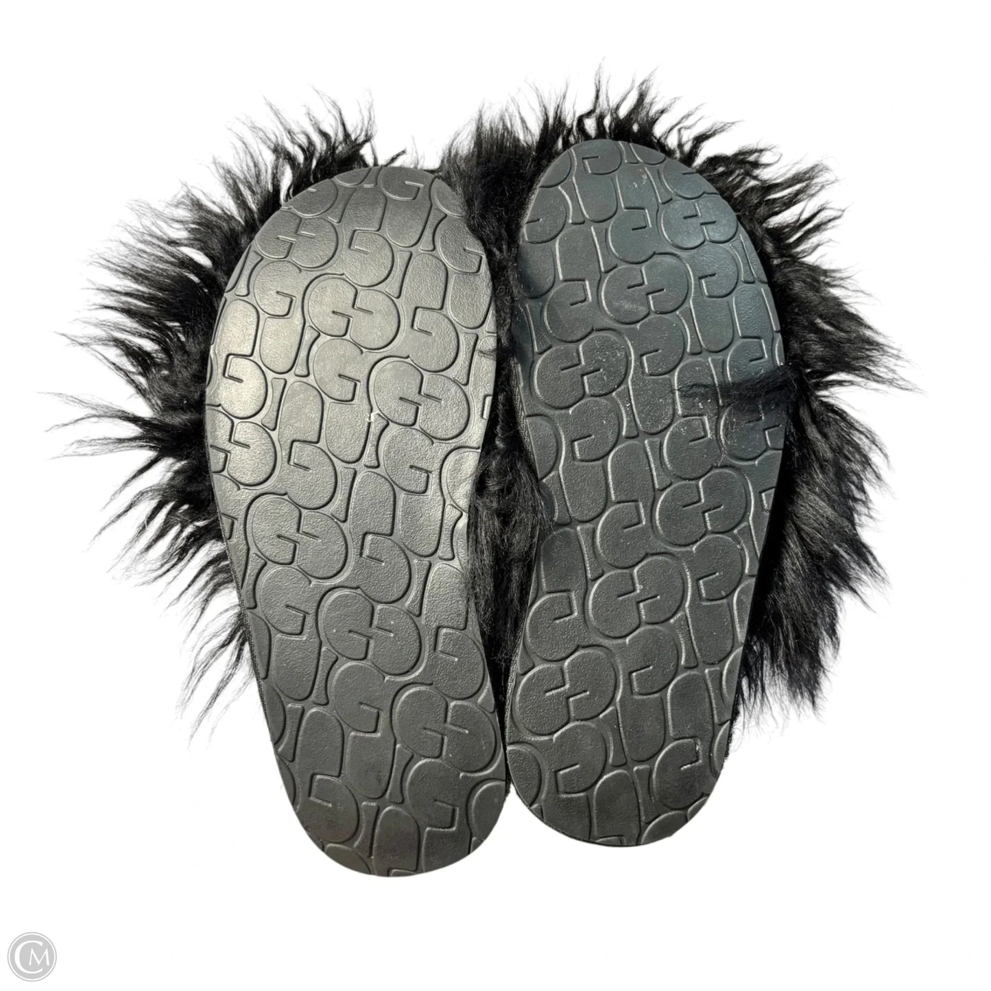 Slippers Designer By Ugg In Black, Size: 8