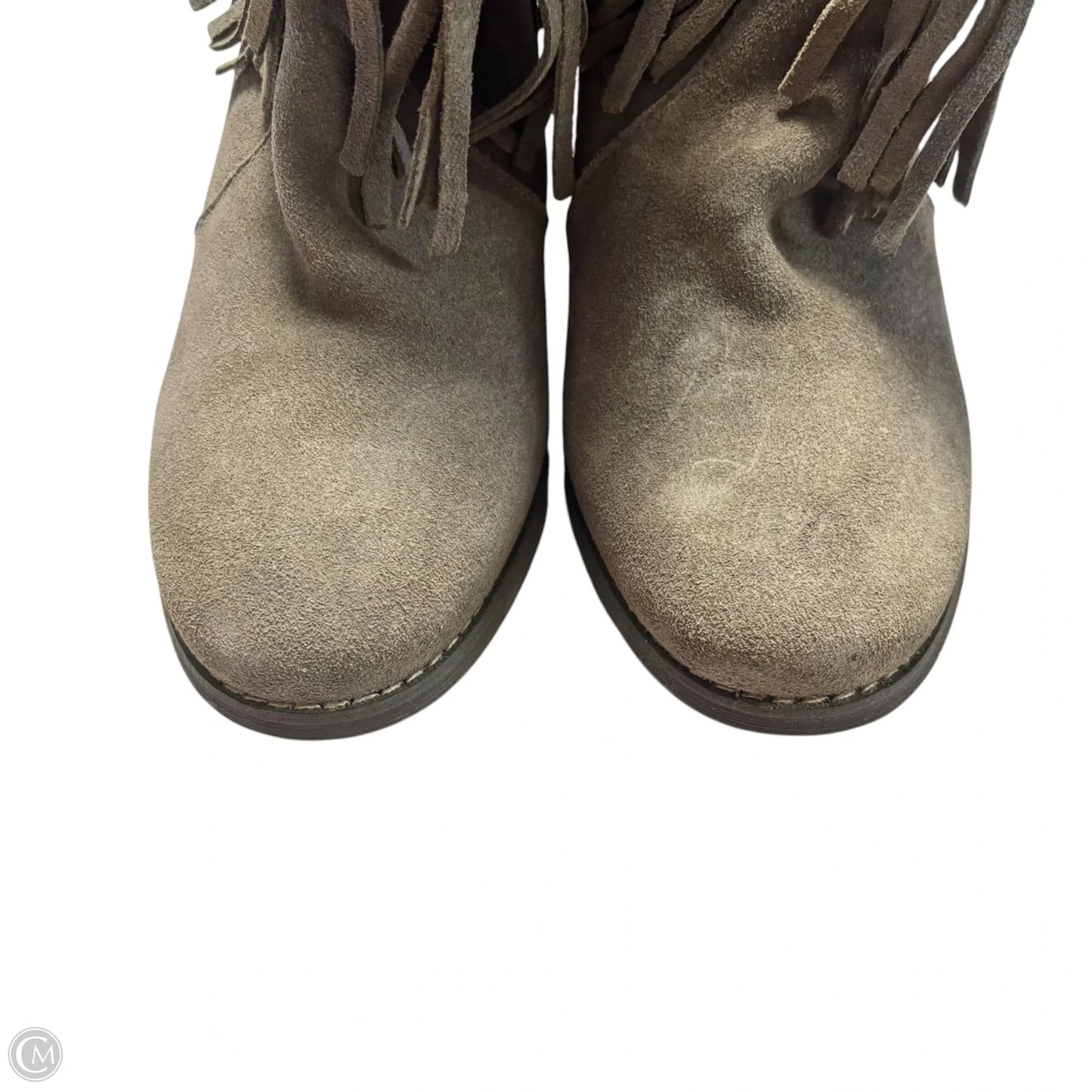 Boots Ankle Heels By Sticca In Grey, Size: 10
