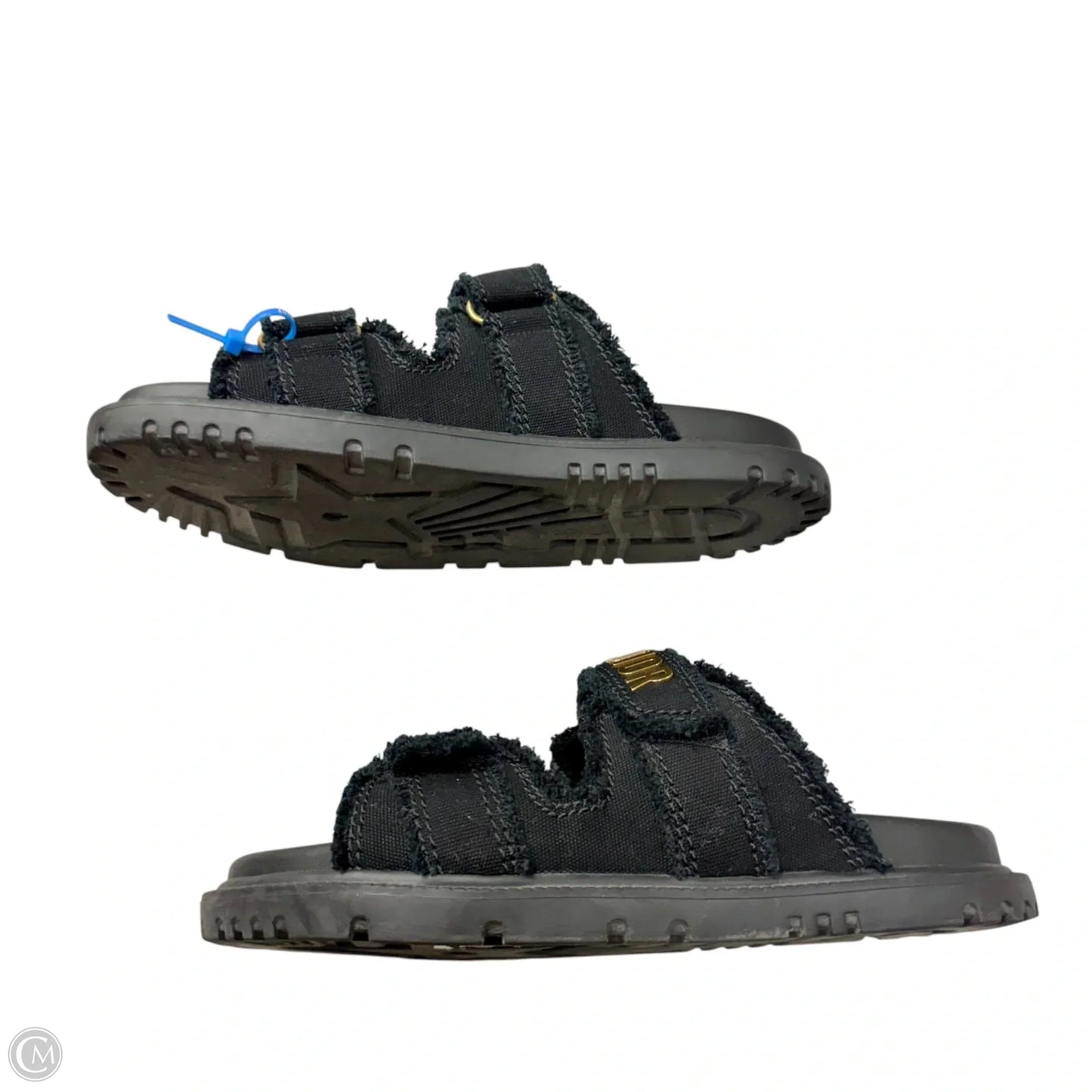 Sandals Luxury Designer By Dior In Black, Size: 9.5