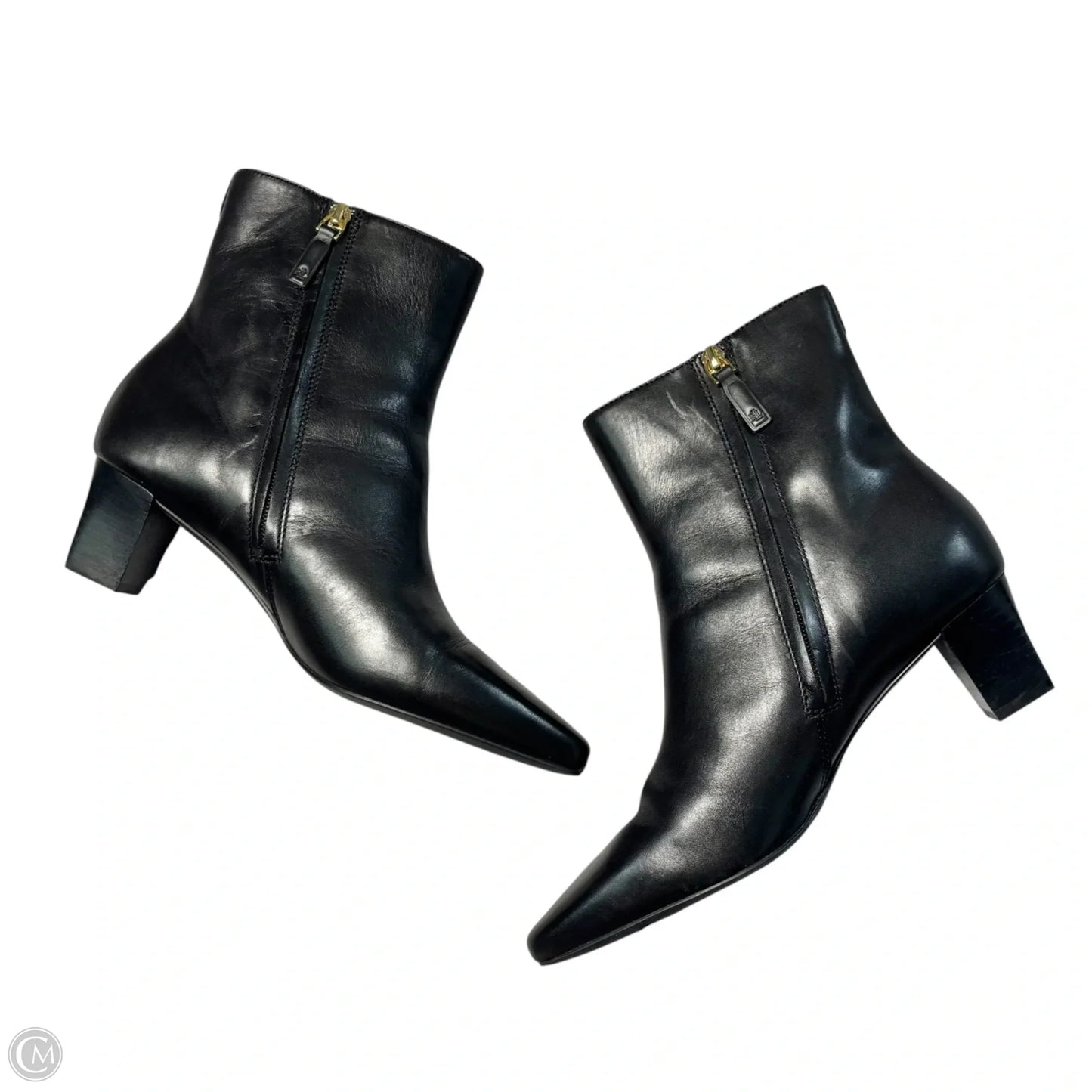 Boots Ankle Heels By Lauren By Ralph Lauren In Black, Size: 8.5