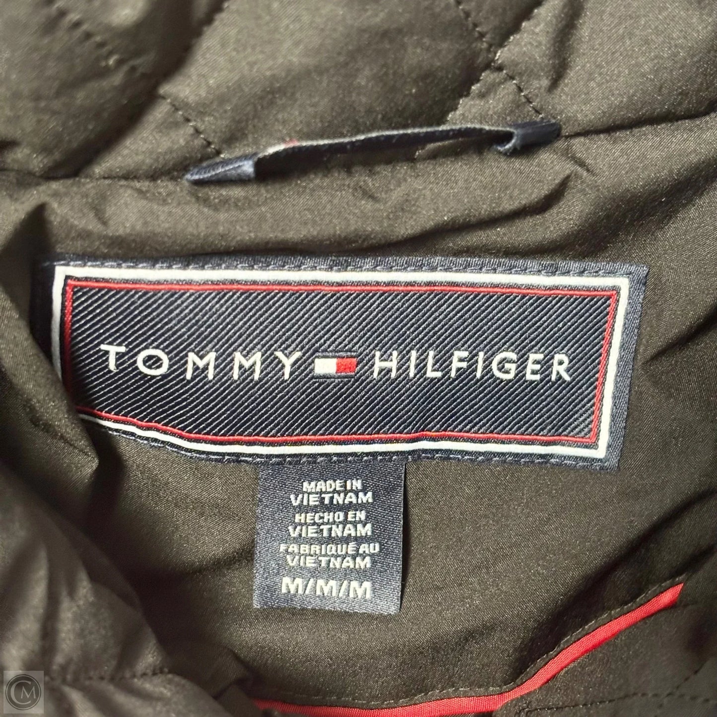Jacket Puffer & Quilted By Tommy Hilfiger In Black, Size: M