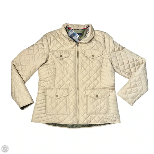 Jacket Puffer & Quilted By Tommy Hilfiger In Tan, Size: L