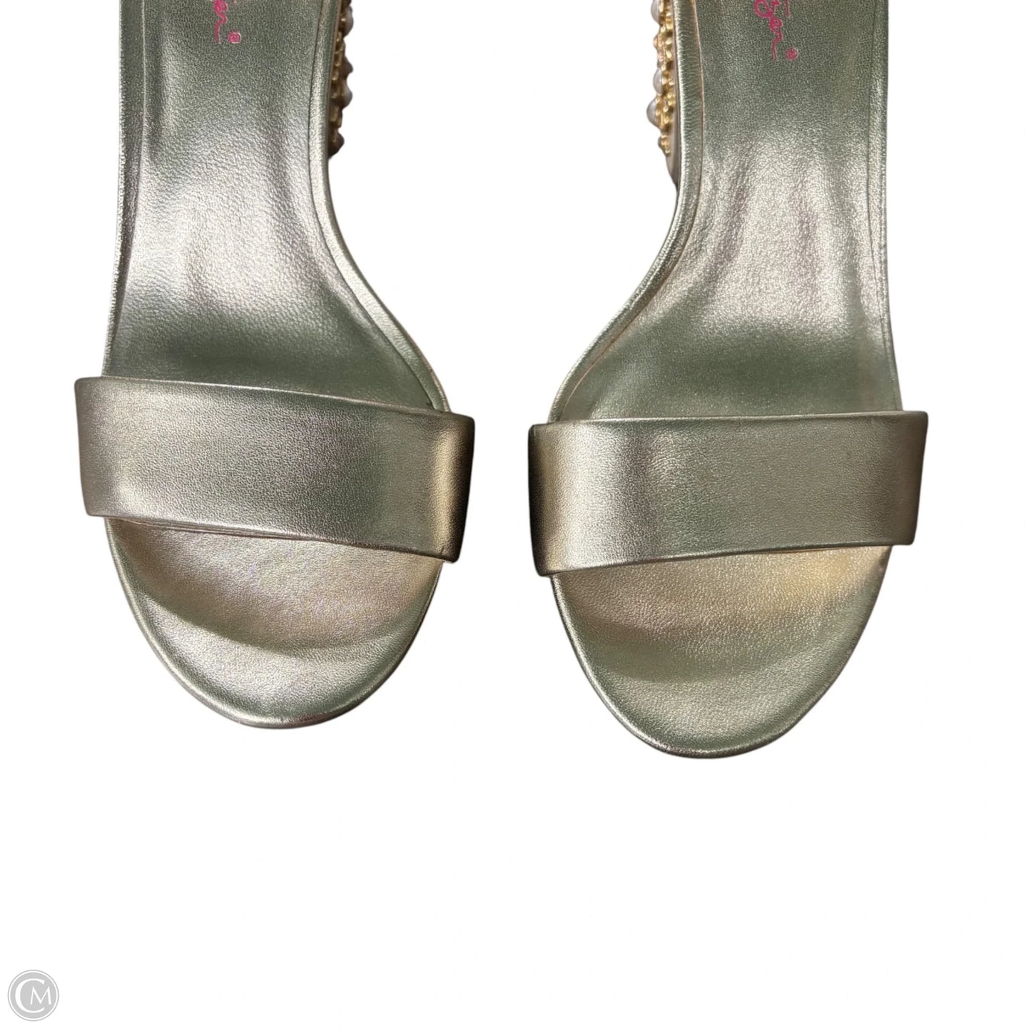 Shoes Designer By Lilly Pulitzer In Gold, Size: 8