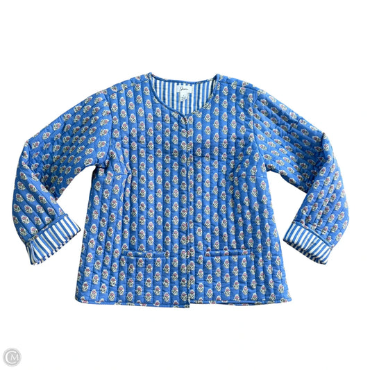 Jacket Puffer & Quilted By Japna In Blue, Size: L