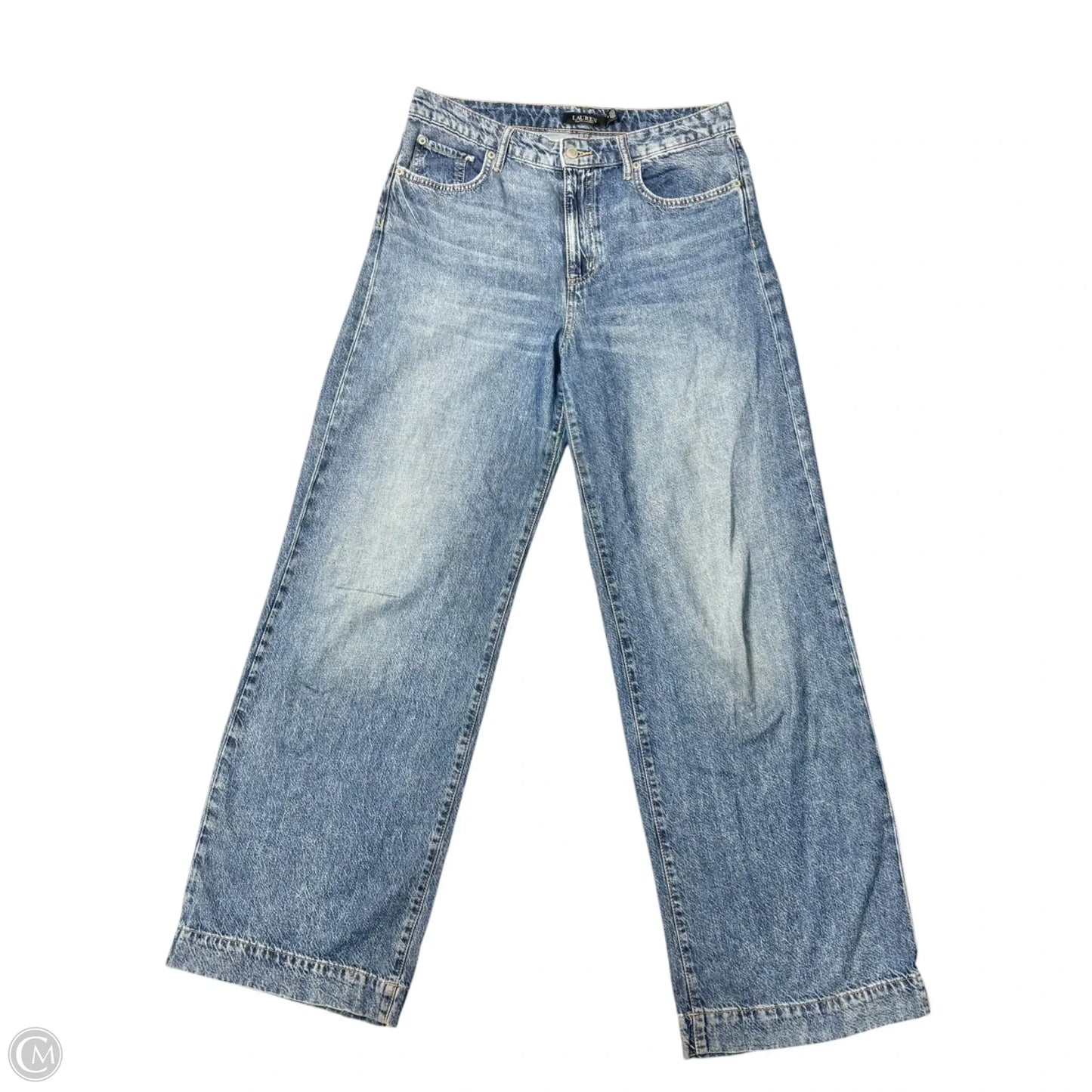 Jeans Boot Cut By Lauren By Ralph Lauren In Blue Denim, Size: 10