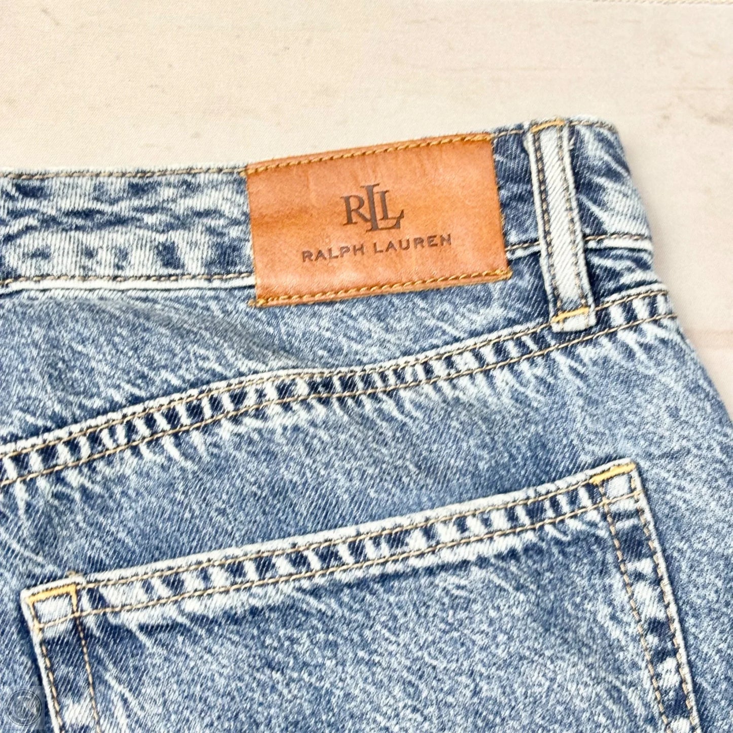 Jeans Boot Cut By Lauren By Ralph Lauren In Blue Denim, Size: 10