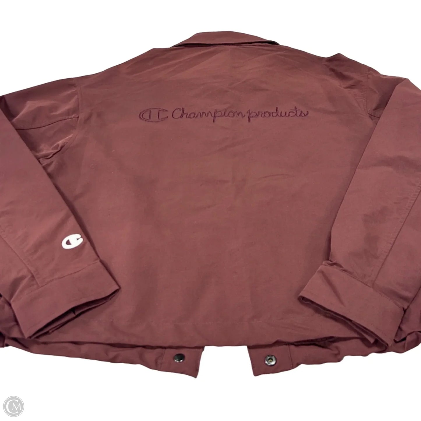 Athletic Jacket By Champion In Brown, Size: S
