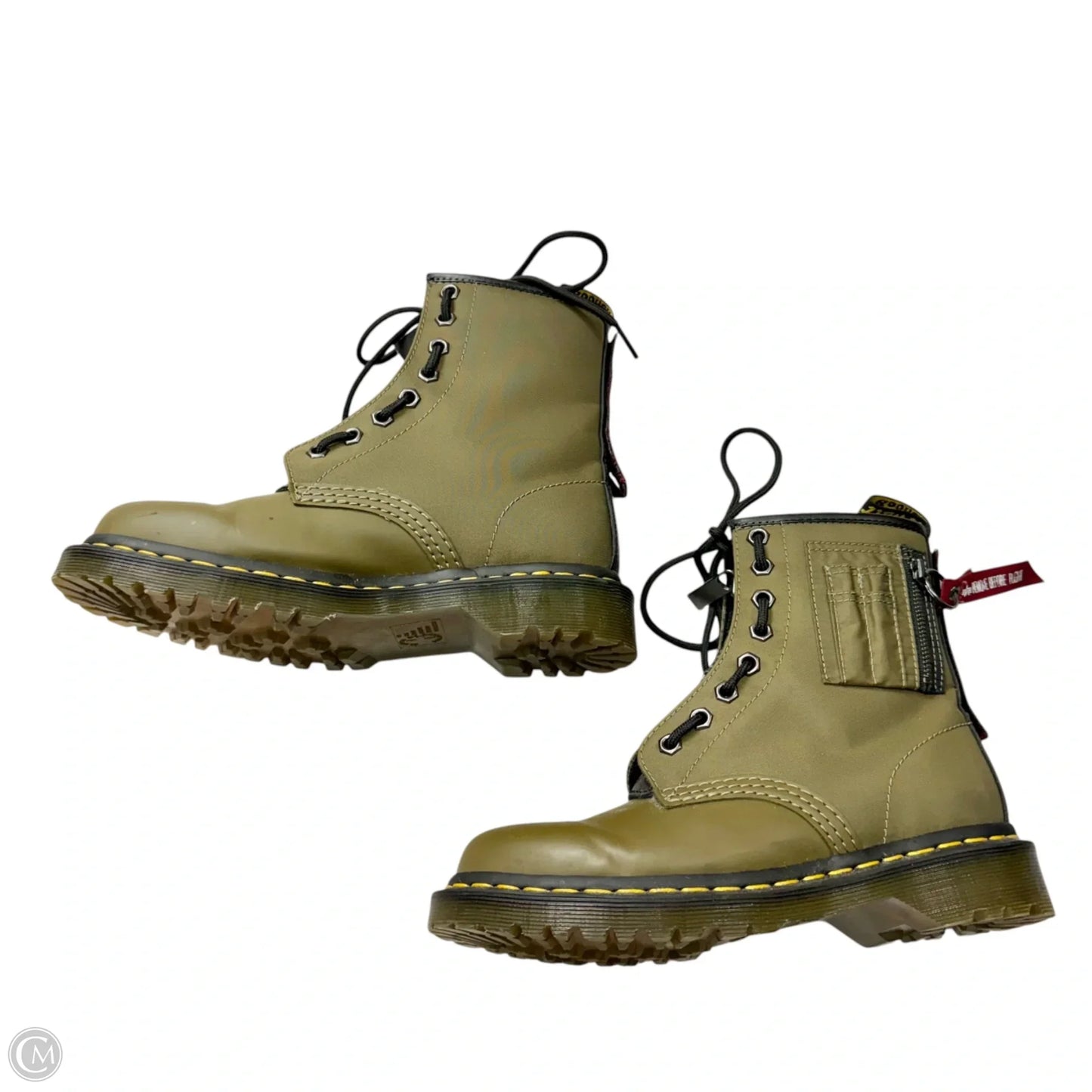 Boots Combat By Dr Martens In Green, Size: 6