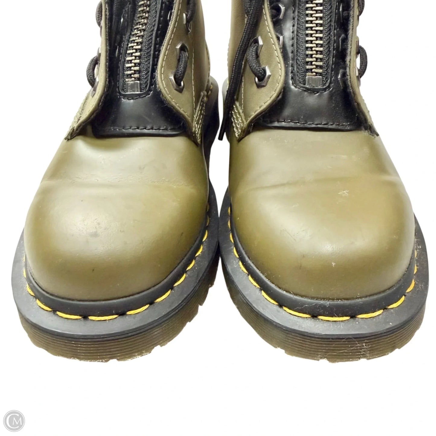 Boots Combat By Dr Martens In Green, Size: 6