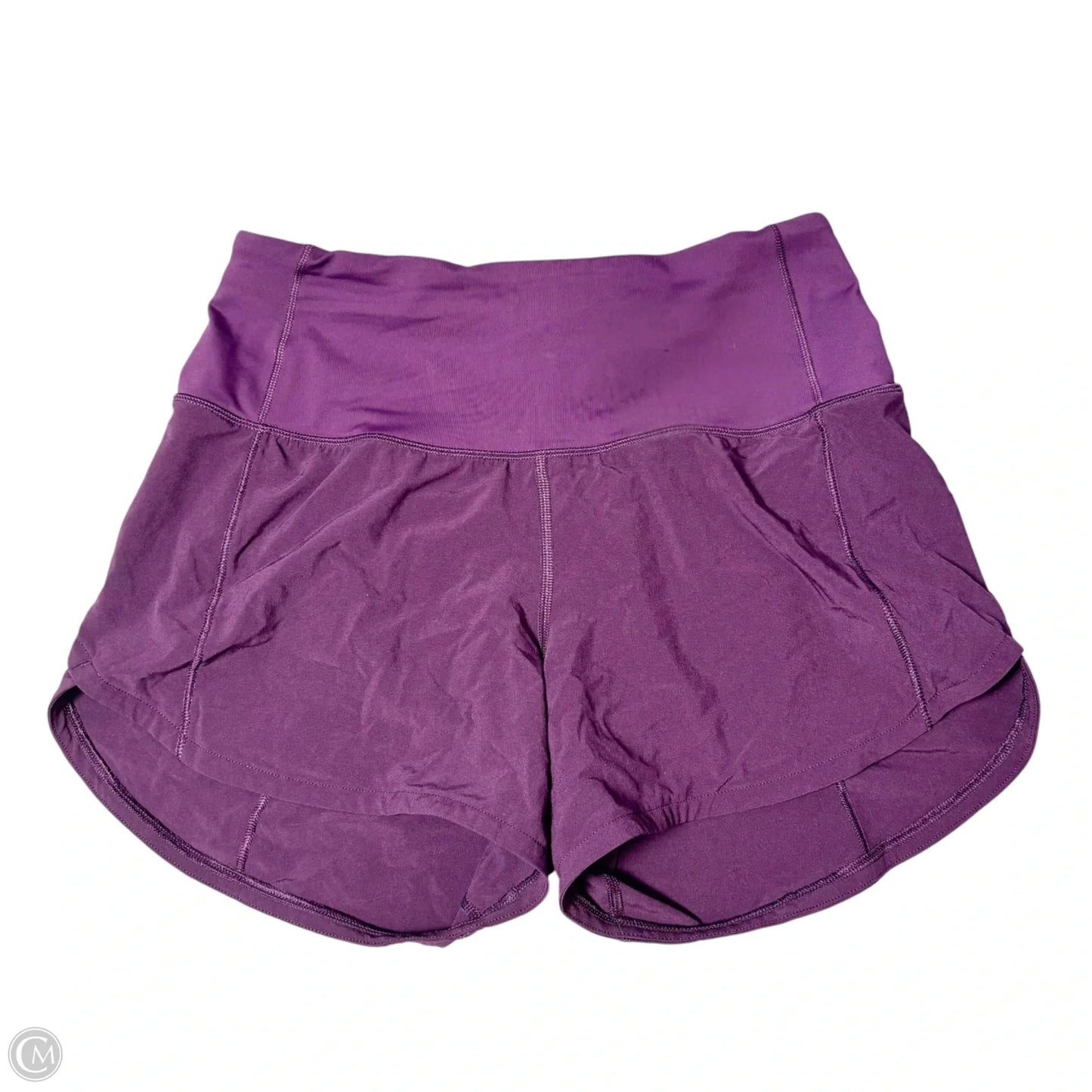 Athletic Shorts By Lululemon In Purple, Size: Xs