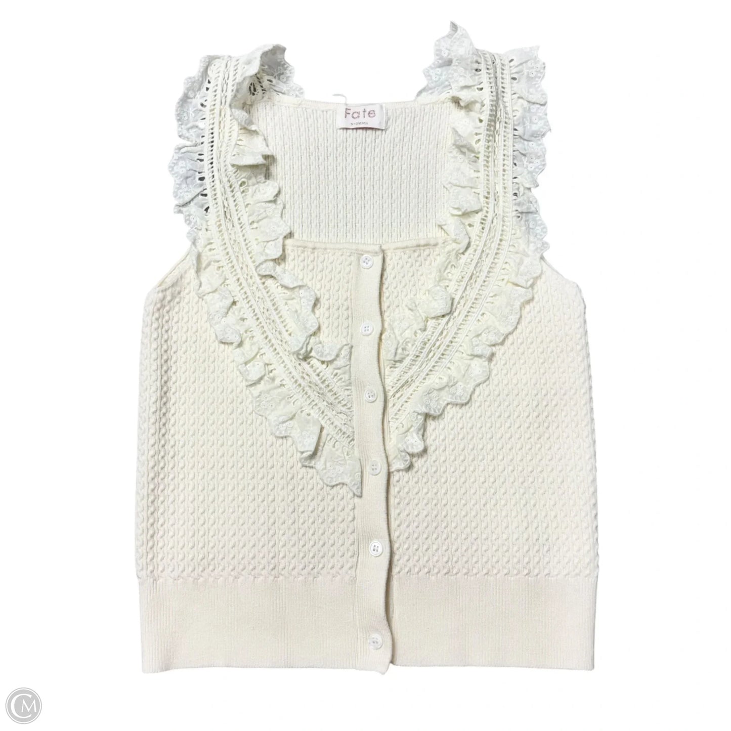 Tank Top By Fate In Cream, Size: Xs