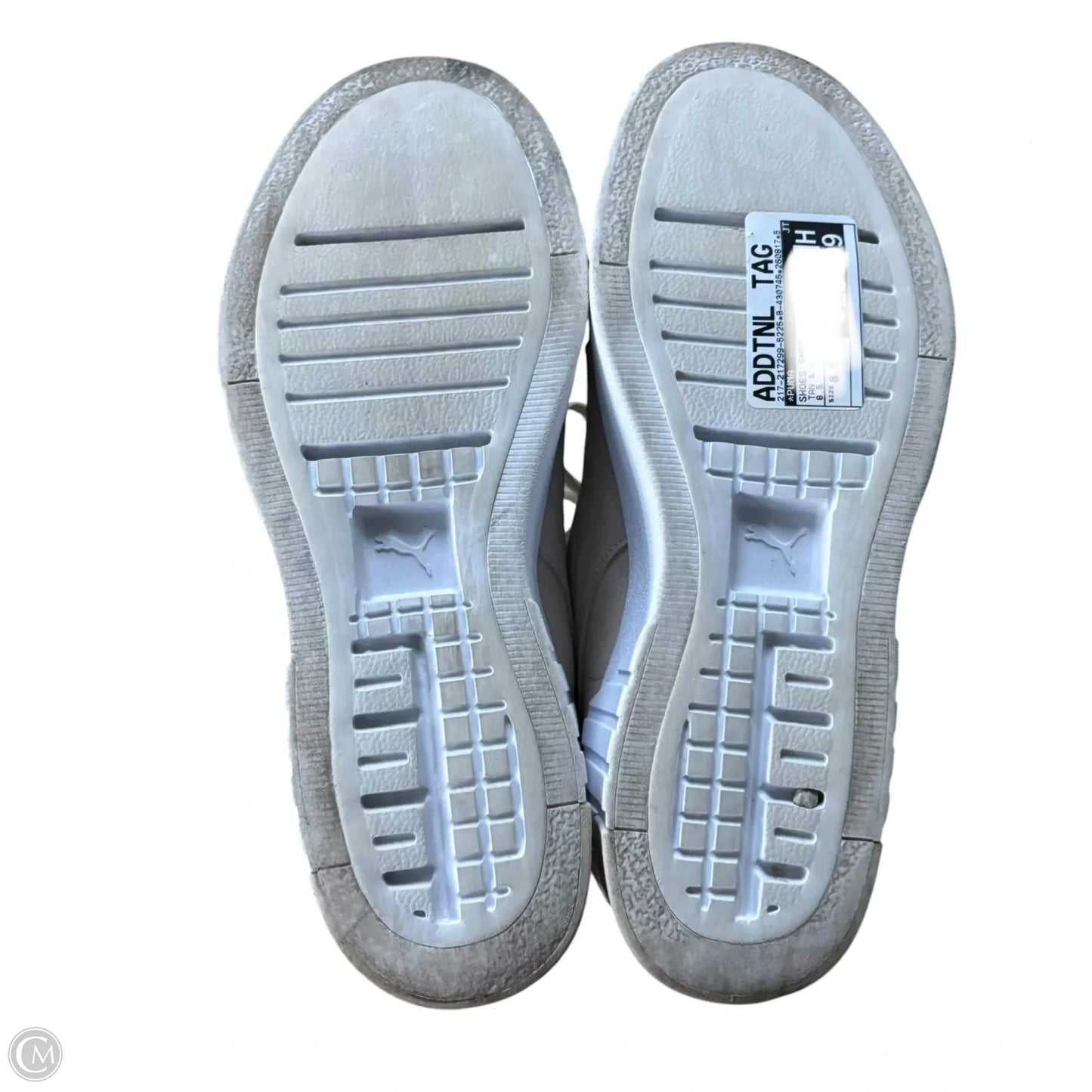 Shoes Sneakers By Puma In Tan & White, Size: 8.5