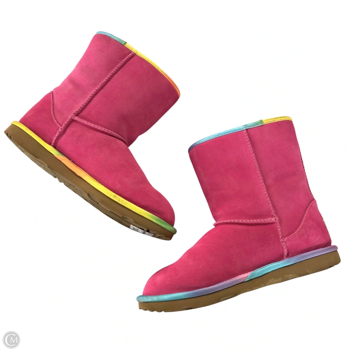 Boots Designer By Ugg In Pink, Size: 6