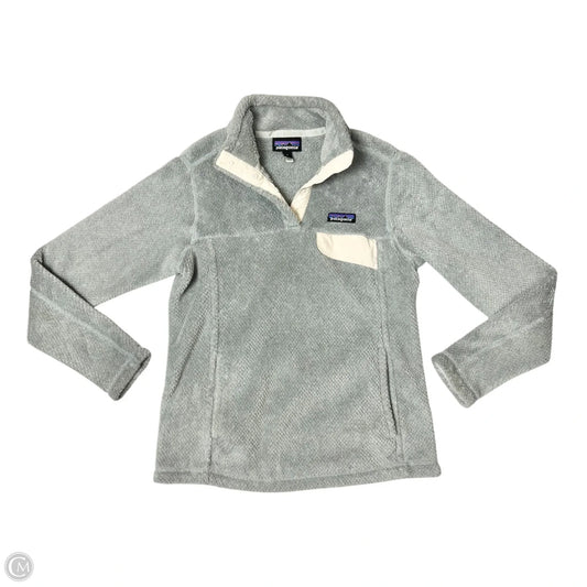 Sweatshirt Collar By Patagonia In Grey, Size: S
