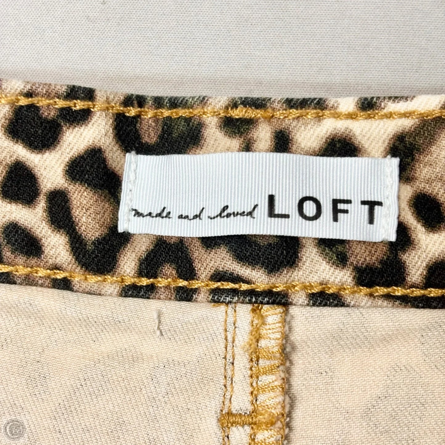 Jeans Boot Cut By Loft In Leopard Print, Size: 10