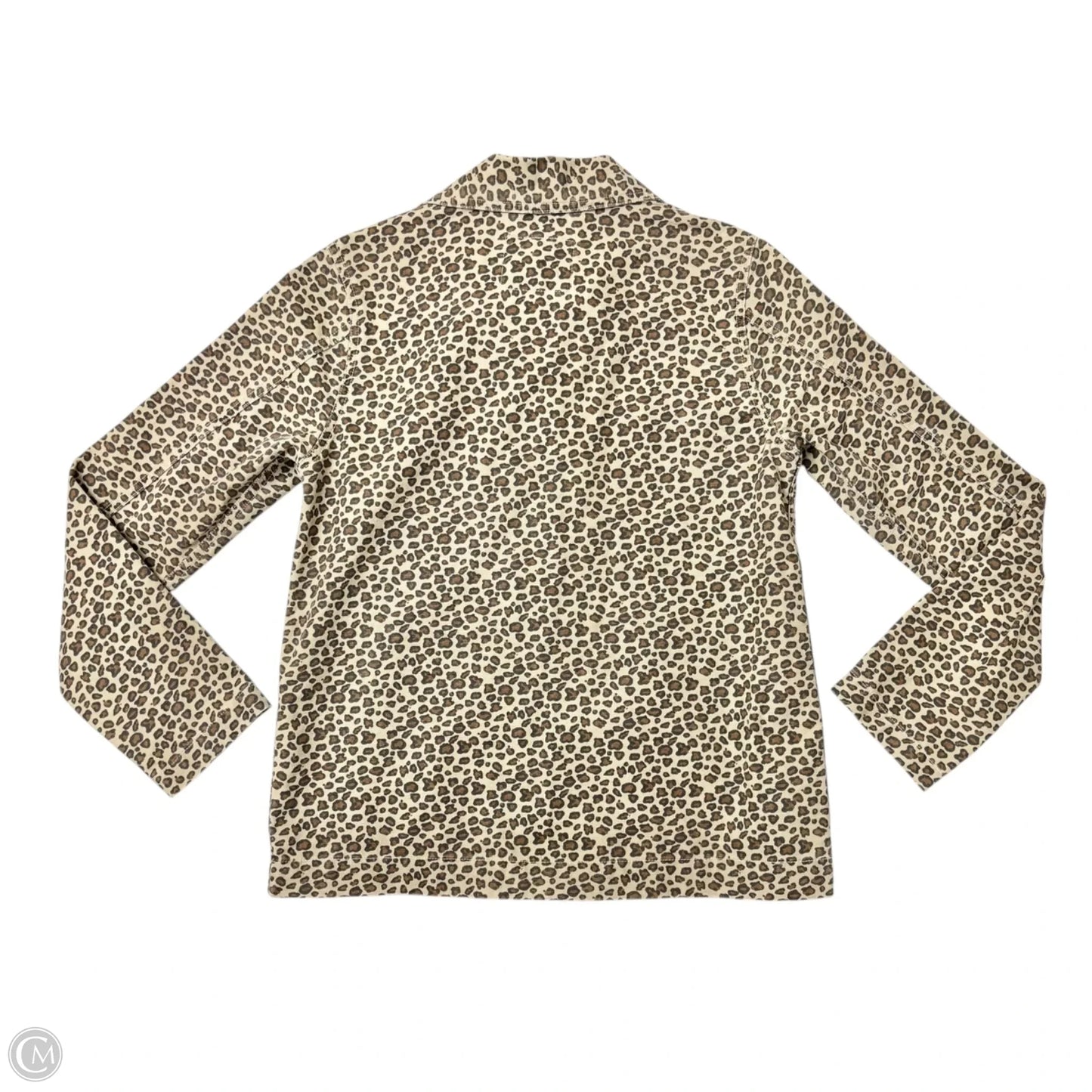 Jacket Denim By Levis In Leopard Print, Size: S