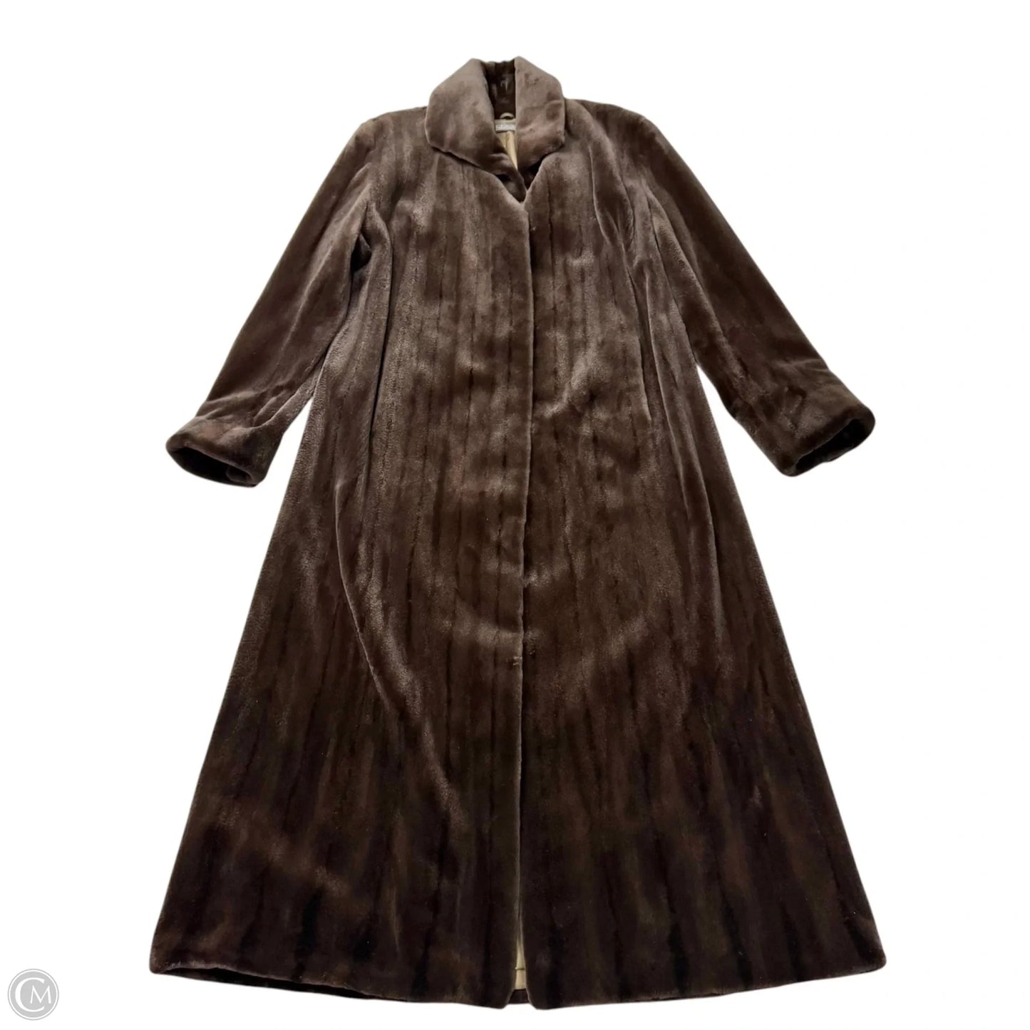 Coat Fur By Bisang Couture  In Brown, Size: Osfm