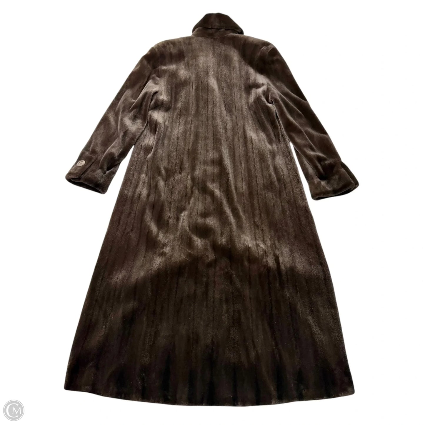 Coat Fur By Bisang Couture  In Brown, Size: Osfm
