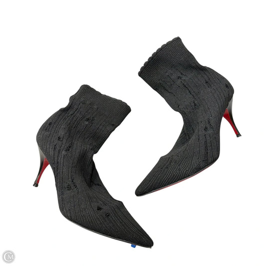 Shoes Luxury Designer By Christian Louboutin In Black, Size: 5.5