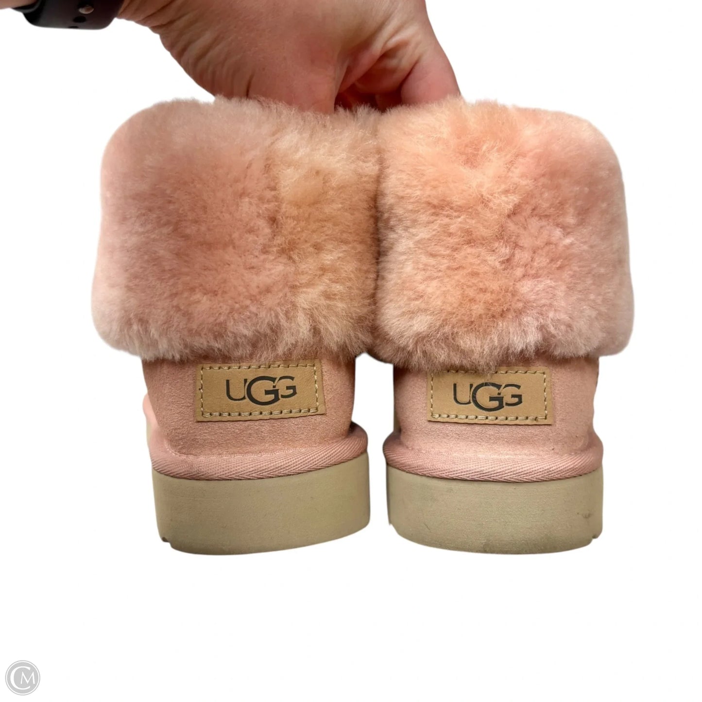 Boots Designer By Ugg In Pink, Size: 9