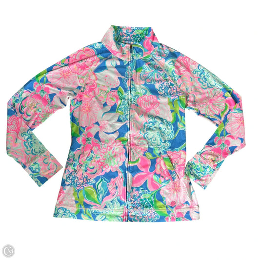 Sweatshirt Designer By Lilly Pulitzer In Blue & Pink, Size: M