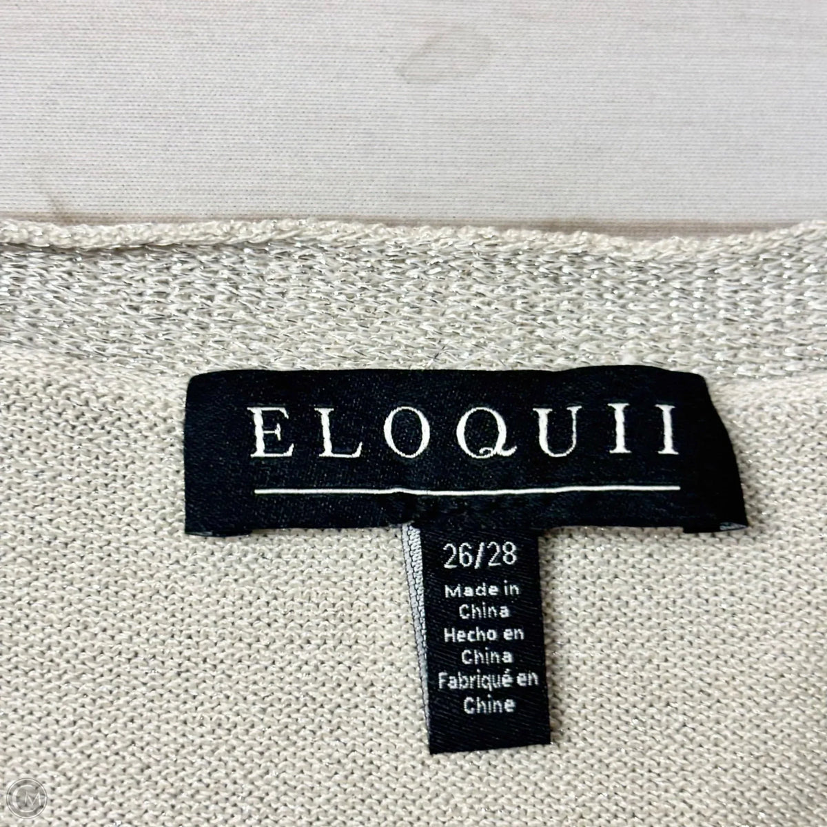 Cardigan By Eloquii In Silver, Size: 4x