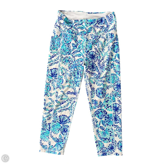 Pants Designer By Lilly Pulitzer In Blue & White, Size: M