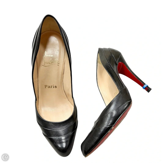 Shoes Luxury Designer By Christian Louboutin In Black, Size: 7
