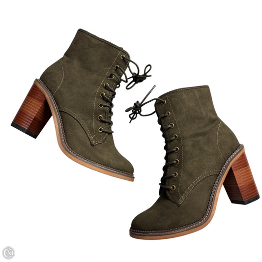 Boots Ankle Heels By Madden Girl In Green, Size: 9