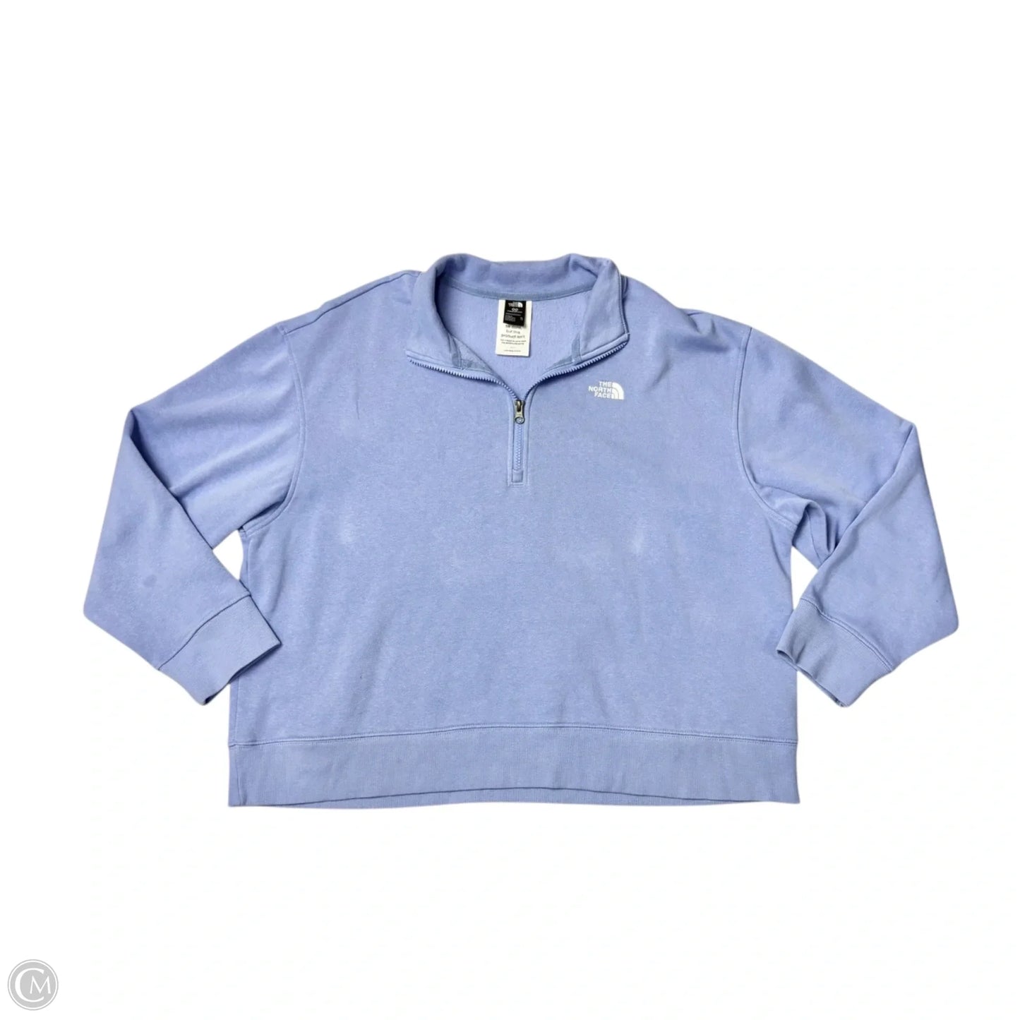 Athletic Sweatshirt Collar By The North Face In Blue, Size: Xl