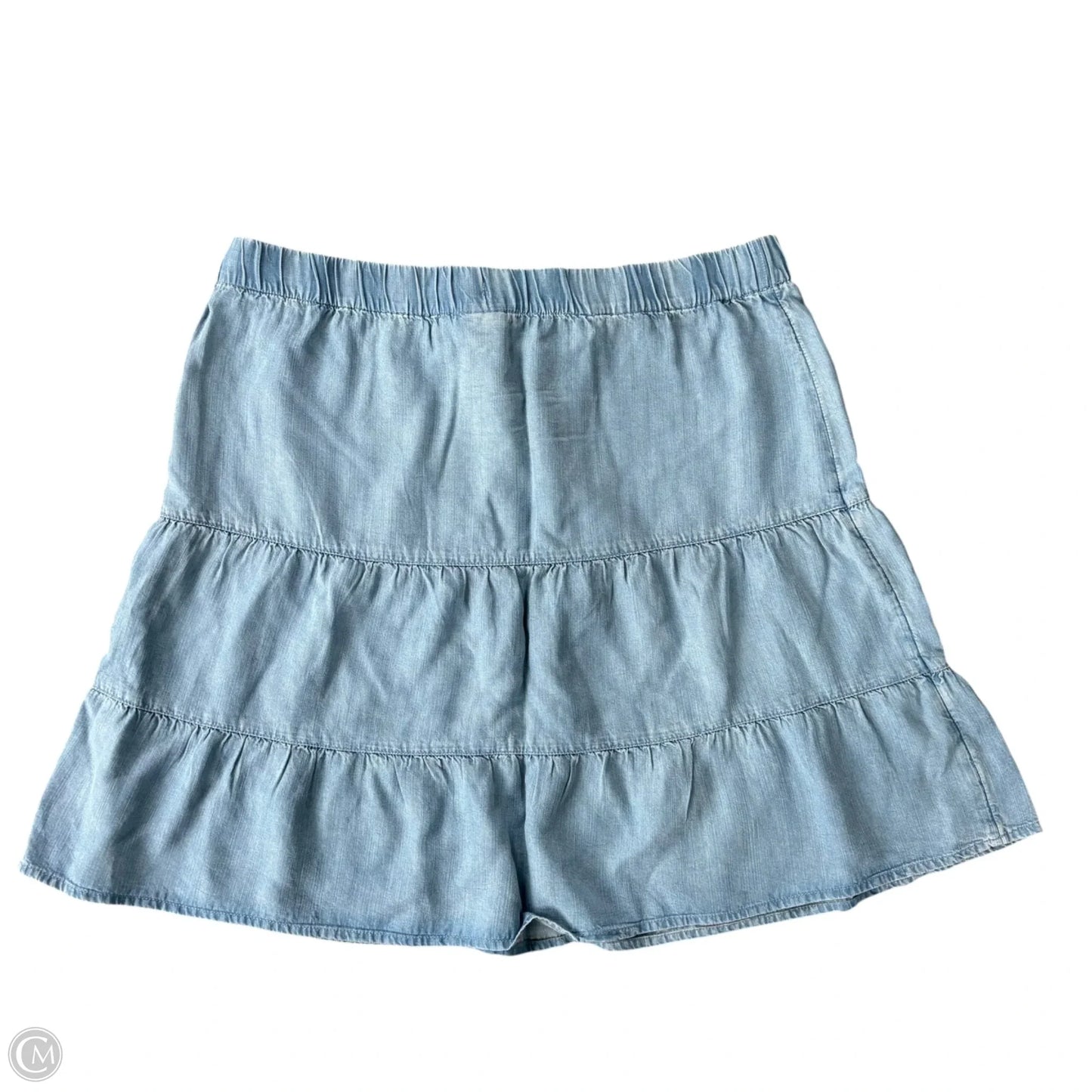 Skirt Mini & Short By J. Jill In Blue Denim, Size: M