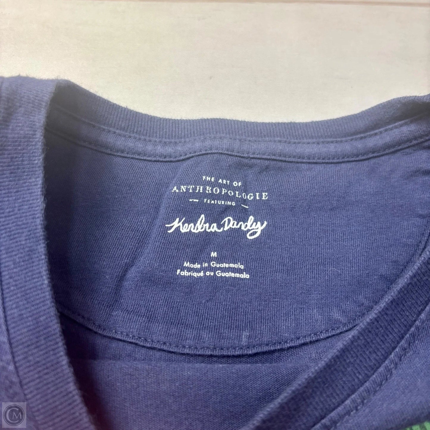 Top Short Sleeve By Anthropologie In Blue, Size: M