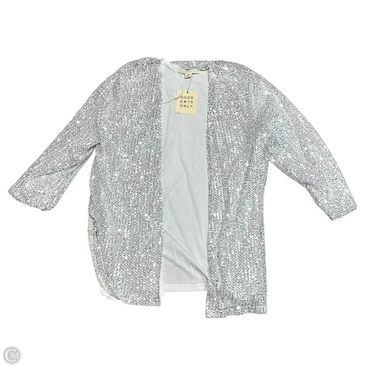 Cardigan By Good Days Only In Silver, Size: 1x