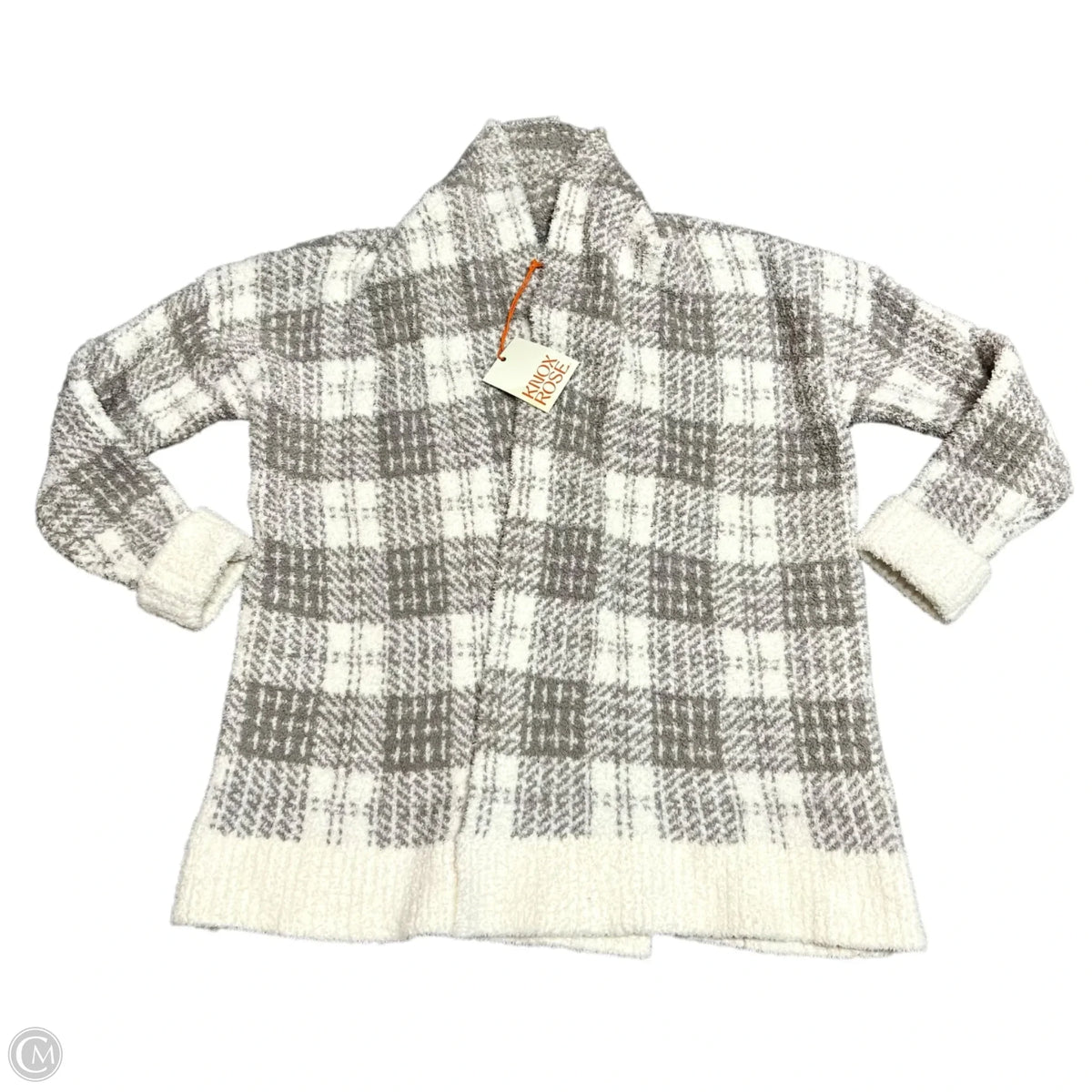 Sweater By Knox Rose In Plaid Pattern, Size: M