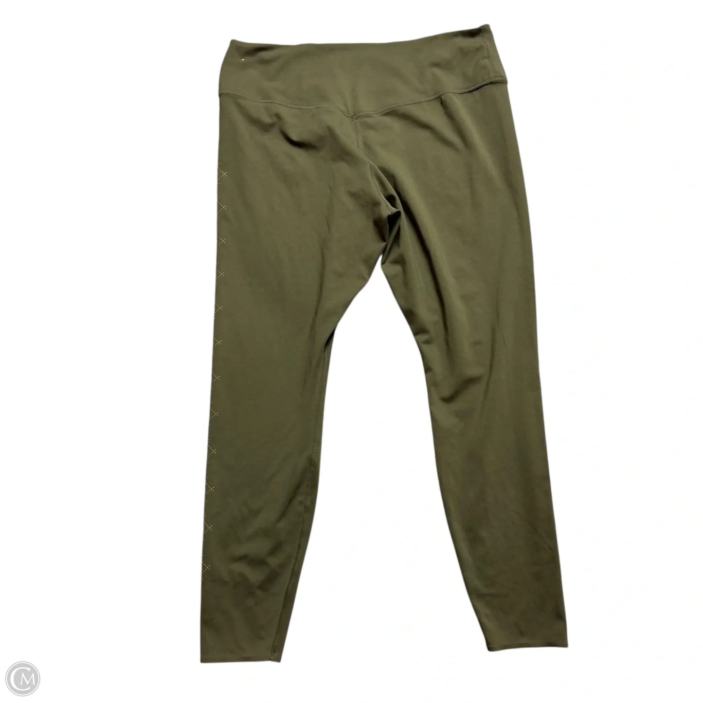 Athletic Leggings By Nike In Green, Size: Xl