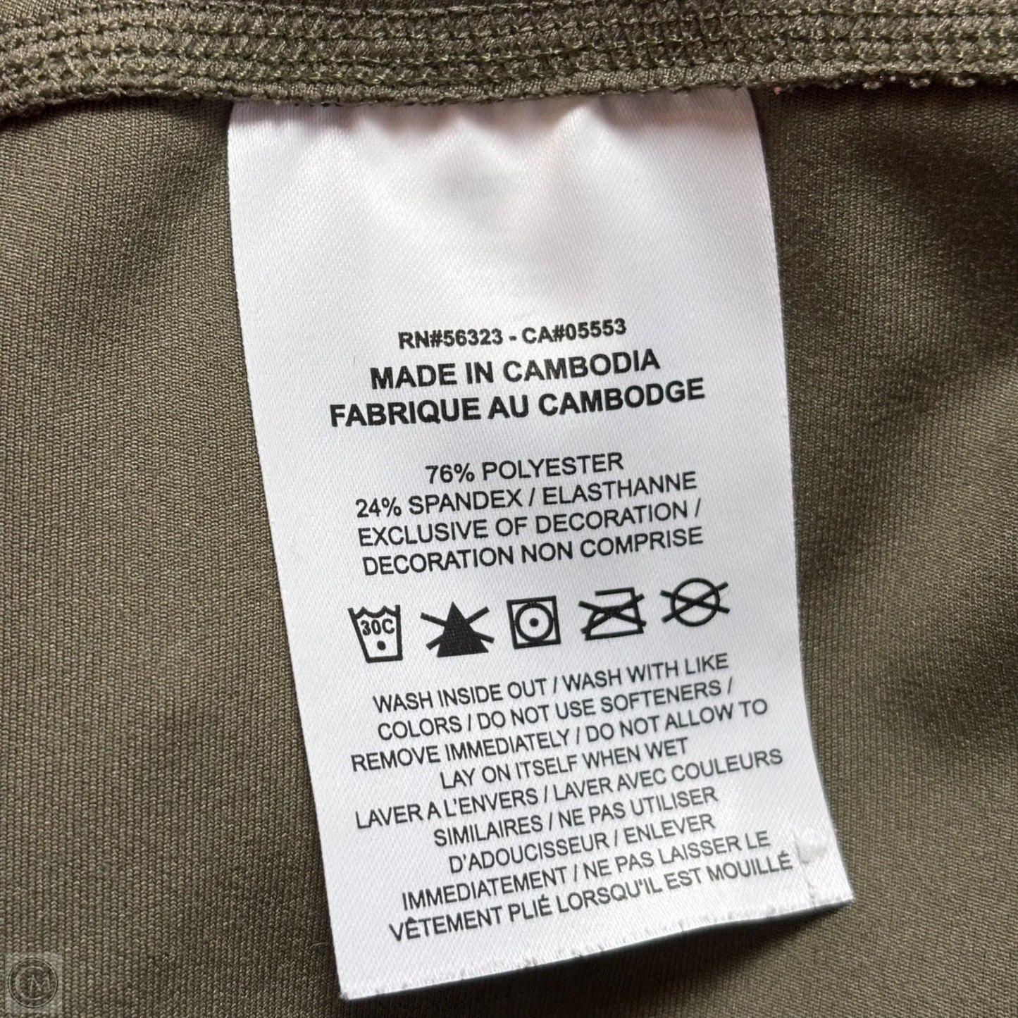 Athletic Leggings By Nike In Green, Size: Xl