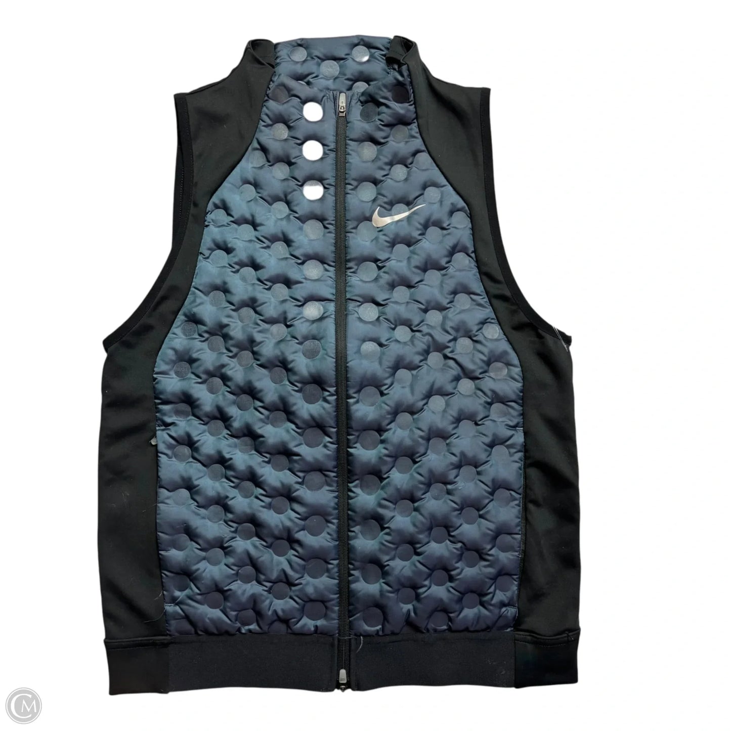 Vest Puffer & Quilted By Nike In Blue, Size: S